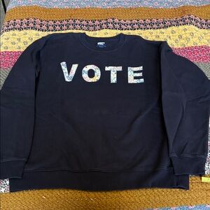 Black Graphic Men's Sweater